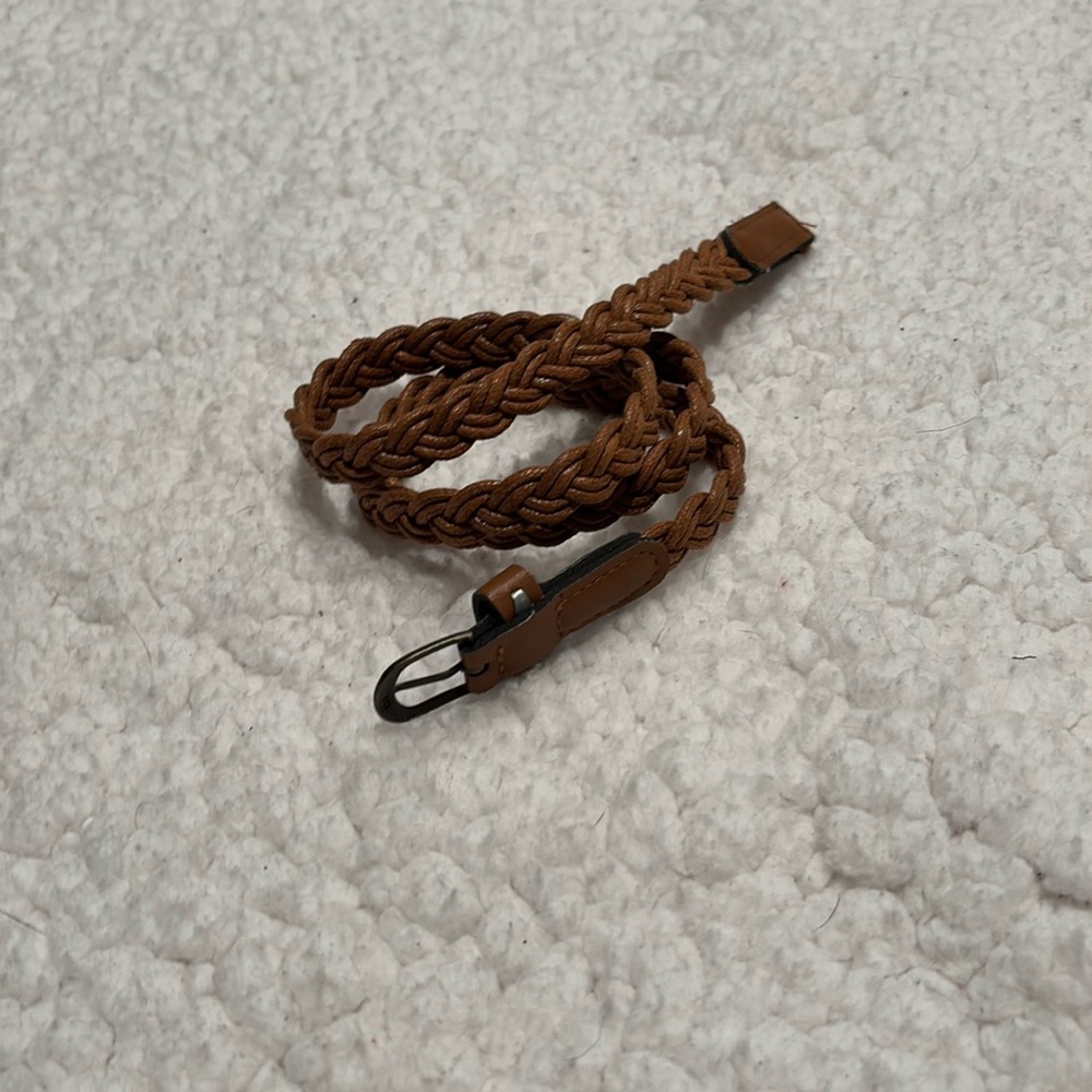 Braided brown belt